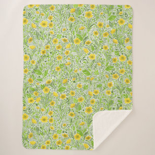 Manta Sherpa Mariposas en blanco