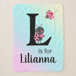 Manta Sherpa Mariquitas Lindas Personalizadas