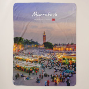 Manta Sherpa Marrakech, Marruecos - Plaza Jemaa el Fnaa