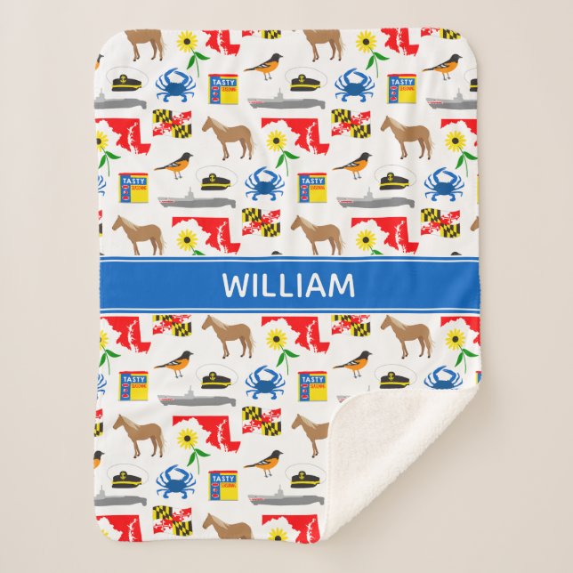 Manta Sherpa Maryland Sherpa Blanket (Anverso)