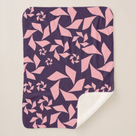 Manta Sherpa Masa de espiral violeta y de fresa