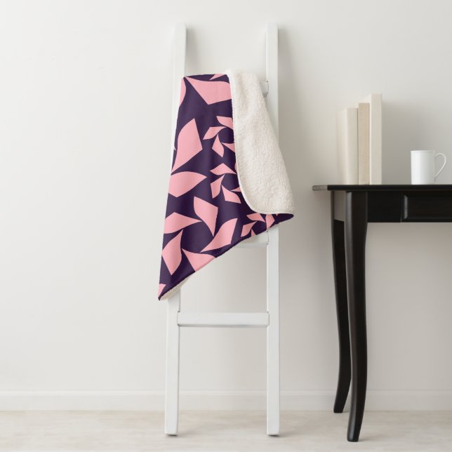 Manta Sherpa Masa de espiral violeta y de fresa (In situ)