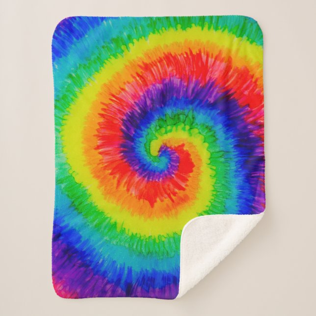 Manta Sherpa Masa de la fleta de barrido de centeno-arco iris (Anverso)