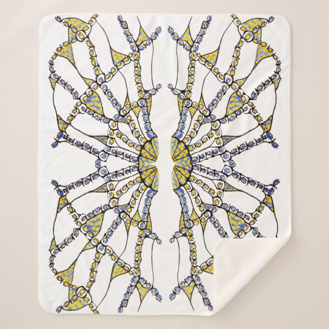 Manta Sherpa Masa - Sherpa (Doodle - dibujado a mano) (Anverso)