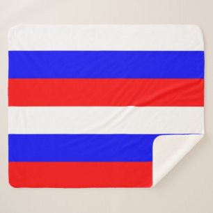 Manta Sherpa Masa Sherpa Patriótica con bandera de Rusia