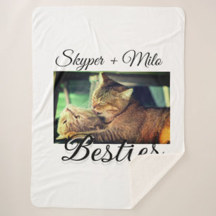 Manta Sherpa Mascotas amigos bestias agregar nombre mascota fot