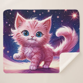 Manta Sherpa Mascotas de gatitos rosados de ensueño diseño únic