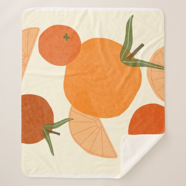 Manta Sherpa Matisse Inspirado: Formas abstractas modernas (Anverso)