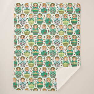 Manta Sherpa Matreshka Sherpa Blanket