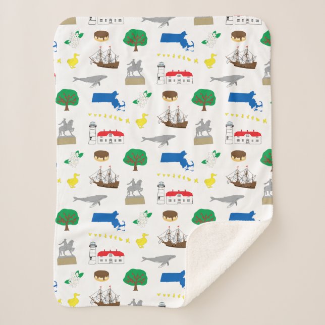 Manta Sherpa Matrícula de Massachusetts (Anverso)