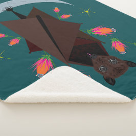 Manta Sherpa Matrícula Verde azulada Sherpa de Fox Volante (3 T