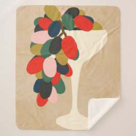 Manta Sherpa Matriz de uvas