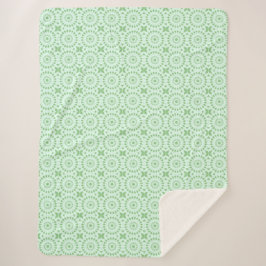 Manta Sherpa Mazipoodles Kaleidoscope Rueda A Pinta Verde Paste