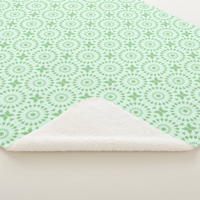 Manta Sherpa Mazipoodles Kaleidoscope Rueda A Pinta Verde Paste (3/4)