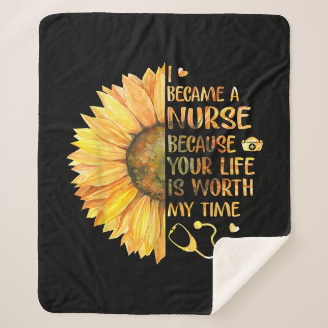 Manta Sherpa Me Convertí En Enfermero (Anverso)