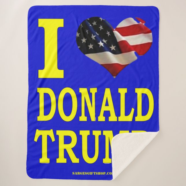 MANTA SHERPA ME ENCANTA DONALD TRUMP (Anverso)