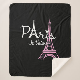 Manta Sherpa Me encanta la Torre Eiffel de París