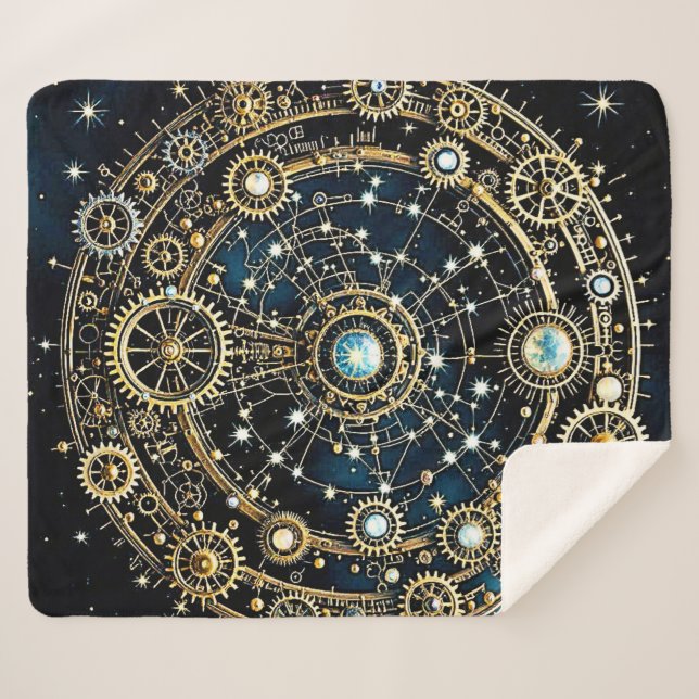 Manta Sherpa Mecanismo celeste Arte cósmico (Anverso (horizontal))