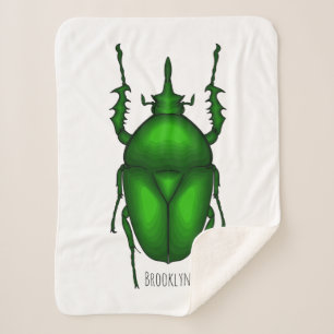 Manta Sherpa Mecynorhina torquata personalizado ilustracion