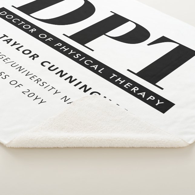 Manta Sherpa Médica de DPT moderno personalizado de la terapia  (3/4)