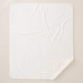 Manta Sherpa Medio blanco personalizado