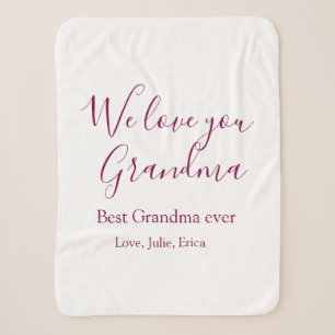 Manta Sherpa mejor abuela jamás abuelos foto regalos clásicos