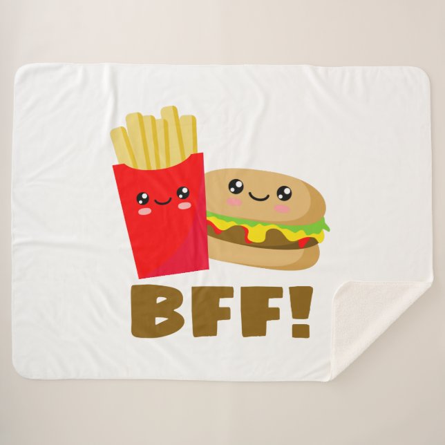 Manta Sherpa Mejor Amigos para siempre (Anverso (horizontal))