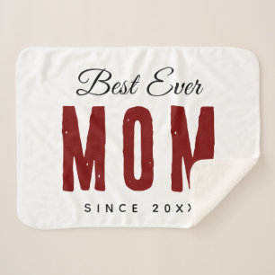Manta Sherpa Mejor Mamá Desde El 20XX Modern Simple Preppy