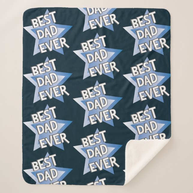 Manta Sherpa Mejor Papá Nunca (Anverso)