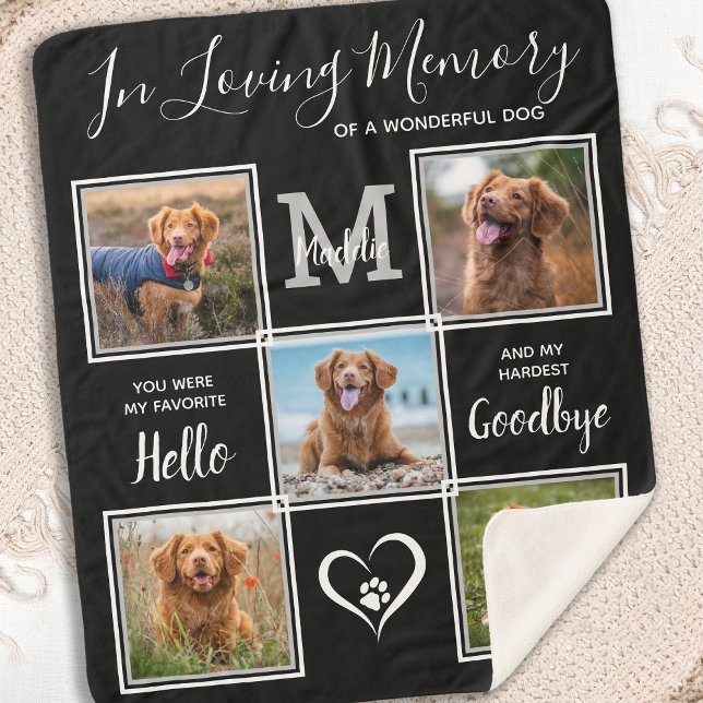 Manta Sherpa Memorial Mascota personalizado de la memoria amoro (Subido por el creador)