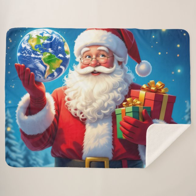 Manta Sherpa „Merry Christmas“1 (Anverso (horizontal))