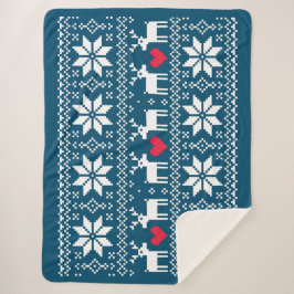 Manta Sherpa Merry Christmas pattern 2