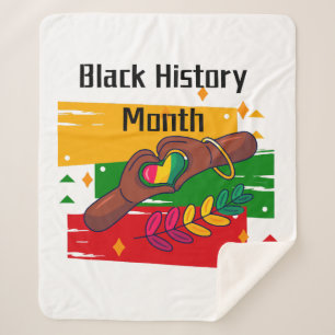 Manta Sherpa Mes de la Historia Negra celebrando el auge juntos