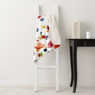 Manta Sherpa Mezcla de frutas