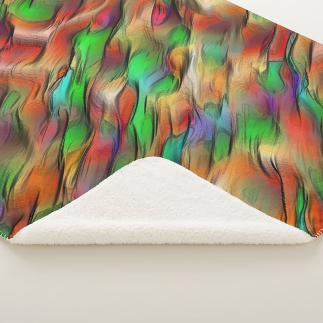 Manta Sherpa Mezcla de manchas opacas y cromadas (3/4)