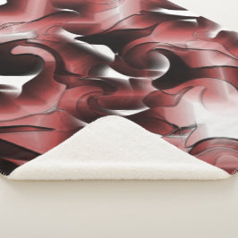 Manta Sherpa Mezcla de niebla parda y esculpida