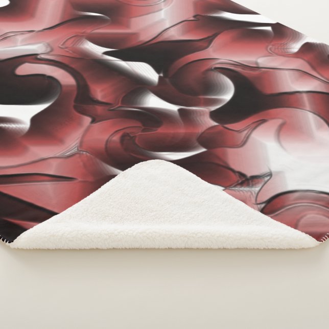 Manta Sherpa Mezcla de niebla parda y esculpida (3/4)