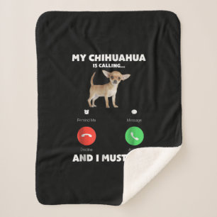 Manta Sherpa Mi Chihuahua Está Llamando Y Debo Ir