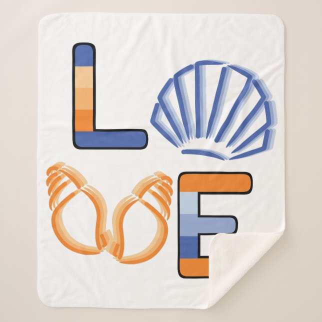 Manta Sherpa Mi gran amor: el mar (Anverso)