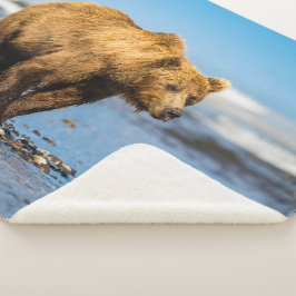 Manta Sherpa Mi mamá oso viendo a sus dos hijos