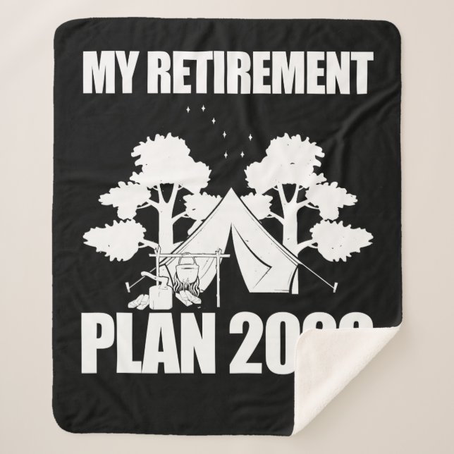 Manta Sherpa Mi regalo Personalizado del plan de retiro 2020 (Anverso)