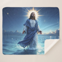 Manta Sherpa Milagro de Jesucristo paz espiritual del océano