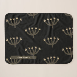 Manta Sherpa Mimosa Floral Bonita Personalizable
