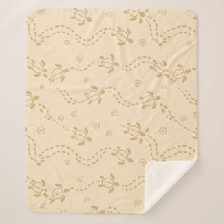 Manta Sherpa Minimal Turtle Trail Pattern