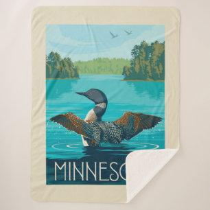 Manta Sherpa Minnesota Loon