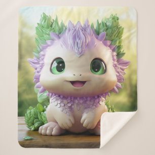 Manta Sherpa Minty, el encantador Axolotl