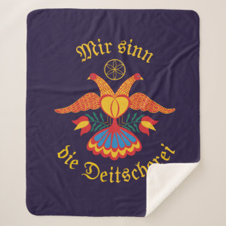 Manta Sherpa Mir sinn die Deitscherei - Deitschi Faahne Blanket