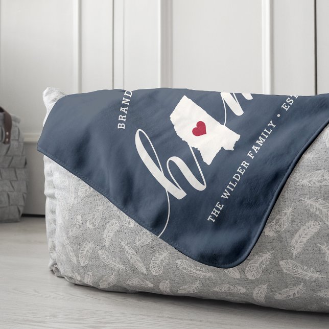 Manta Sherpa Mississippi Home State Personalizado (Subido por el creador)