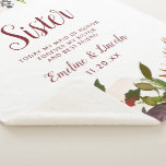 Manta Sherpa Mistletoe Manor Moda a la frase más sentida<br><div class="desc">Rosas Mistletoe Manor Watercolor Lush Diseñan con Florales Pintadas a Mano, Hojas de Berry Holly, Foliage de Pine Sprig y Brocas de Pintura de Color de Agua. Marsala colorida, rojo Merlot de vino, borgoña, crema de marfil y verde. Con Tipografía De Moda Rápida, Fonas De Guión De Pincel y Elegante...</div>