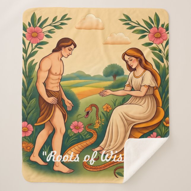 Manta Sherpa "Mito florecimiento del Edén" (Anverso)